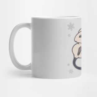 Degu Snowflakes Winter Mug